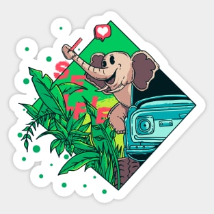 Elephant Selfie Sticker